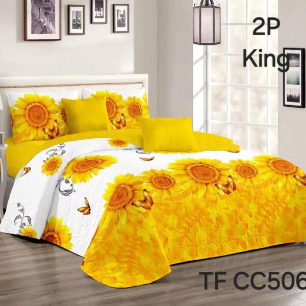 CUBRECAMAS QUILT 2 PLAZAS 100% ALGODÓN