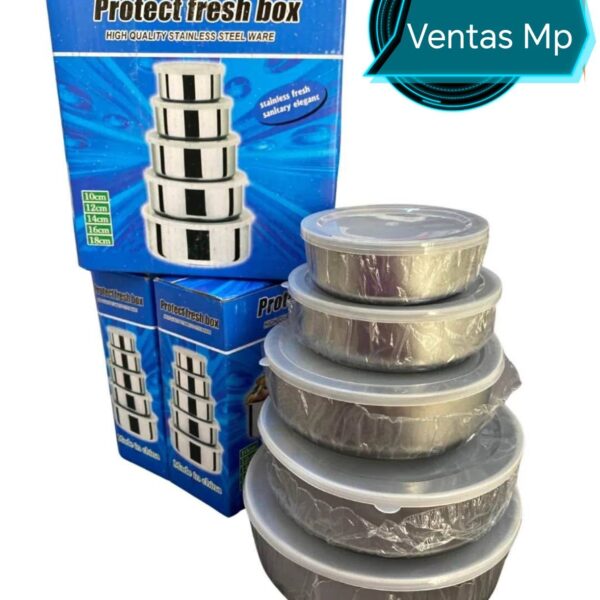 TAPPERS METALICOS CON TAPA 5 UNIDADES