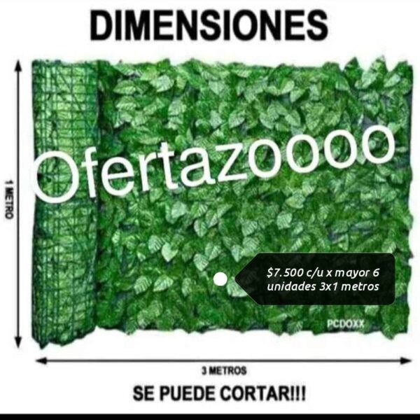 MALLA DE HOJA DE ARCE 3X1 METRO