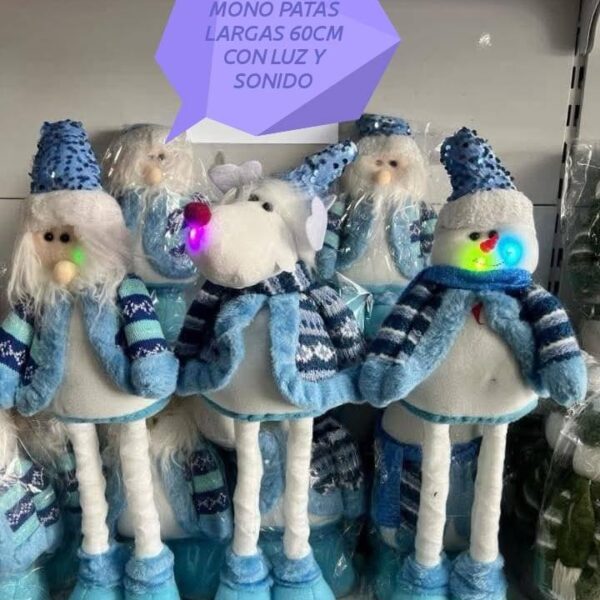 MONO PATAS LARGA LUZ Y SONIDO 60 CM