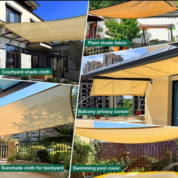 TOLDO 5X6 METROS TIPO VELA RECTANGULARES