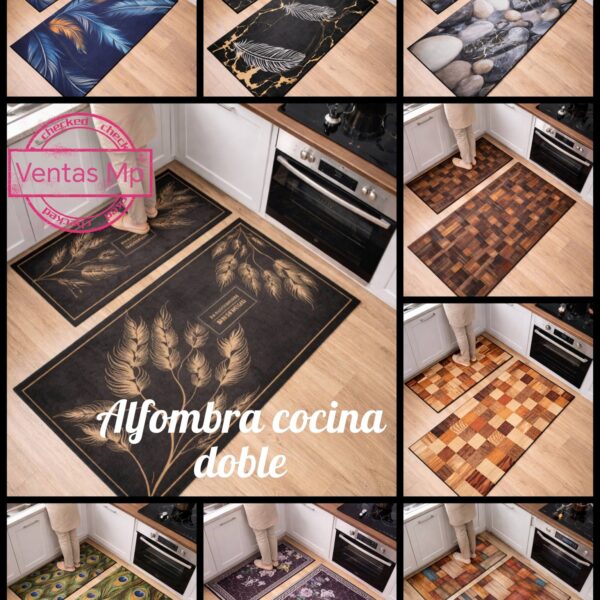 ALFOMBRAS DE COCINA DOBLE + ANTIDESLIZANTE